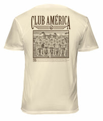 Club America 1863FC Vintage Soft Wash T-Shirts - Cream