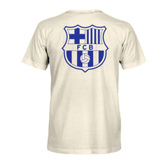 Barcelona 1863FC Big Logo Heavyweight T-Shirts - Cream