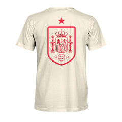 Spain National Team 1863FC Big Logo Heavyweight T-Shirts - Cream
