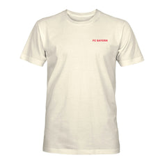 Bayern Munich 1863FC Big Logo Heavyweight T-Shirts - Cream
