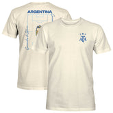 Argentina National Team 1863FC Own the Pitch Heavyweight T-Shirts - Cream