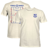 Barcelona 1863FC Own the Pitch Heavyweight T-Shirts - Cream