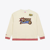 Mitchell & Ness - Philadelphia 76ers Hardwood Classics 76 Originals Collection Sweatshirt - Cream
