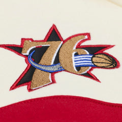 Mitchell & Ness - Philadelphia 76ers Hardwood Classics 76 Originals Collection Head Coach Hoodie - Cream