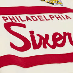 Mitchell & Ness - Philadelphia 76ers Hardwood Classics 76 Originals Collection Head Coach Hoodie - Cream