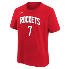 Nike - Kevin Durant Houston Rockets Youth Icon Name & Number T-Shirt - Red