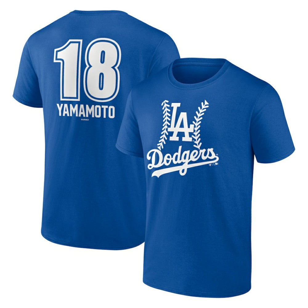 Yoshinobu Yamamoto Los Angeles Dodgers Fastball Player Name & Number T-Shirt Near Me