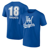 Yoshinobu Yamamoto Los Angeles Dodgers Fastball Player Name & Number T-Shirt Near Me