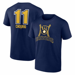Jackson Chourio Milwaukee Brewers Fastball Player Name & Number T-Shirt On Sale