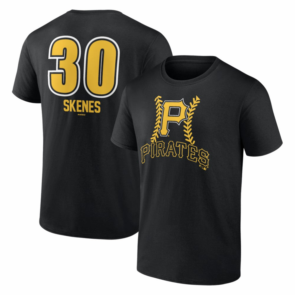 Paul Skenes Pittsburgh Pirates Fastball Player Name & Number T-Shirt Sale