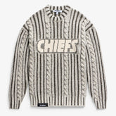 Kansas City Chiefs Off Season x NFL Unisex Cable Knit Sweater Cream/Gray - NFL