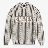 Philadelphia Eagles Off Season x NFL Unisex Cable Knit Sweater Cream/Gray - NFL