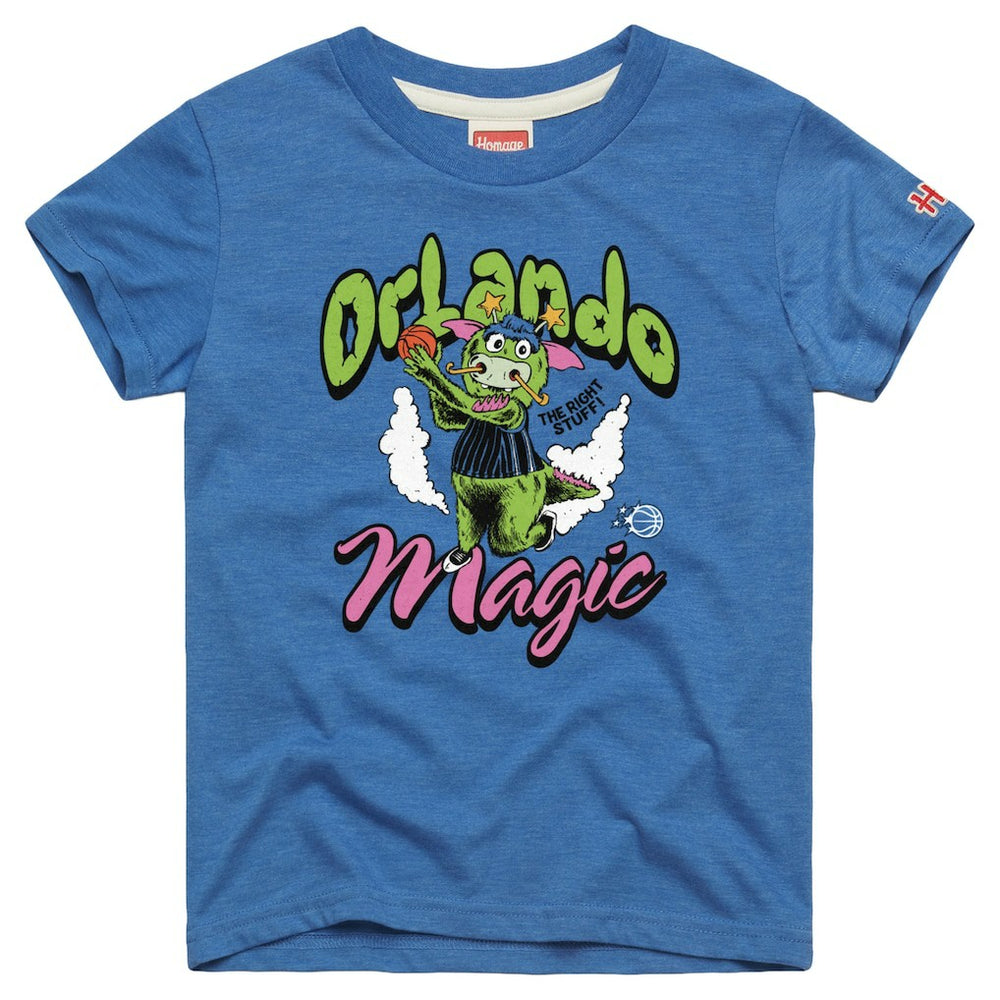 NBA - Orlando Magic Homage Youth The Right Stuff Tri-Blend T-Shirt - Blue