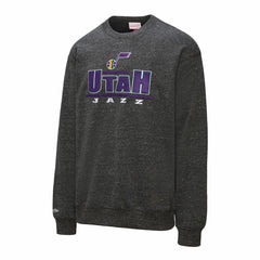 Mitchell & Ness - Utah Jazz Throw It Back Fleece Sweatshirt - Black