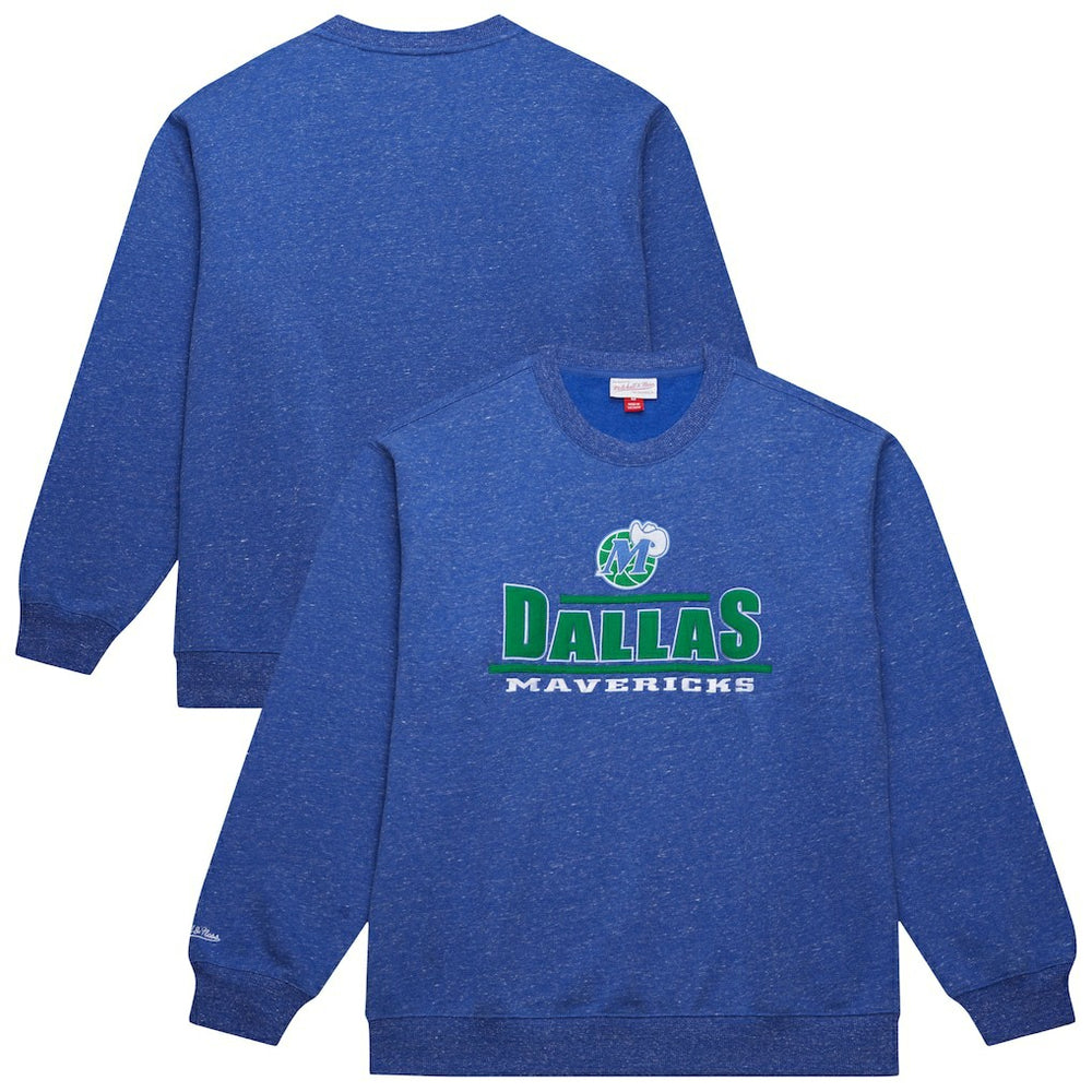 Mitchell & Ness - Dallas Mavericks Throw It Back Fleece Sweatshirt - Navy