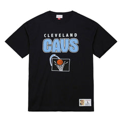 Mitchell & Ness - Cleveland Cavaliers Hardwood Classics Throw It Back Premium T-Shirt - Black