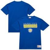Mitchell & Ness - Golden State Warriors Hardwood Classics Throw It Back Premium T-Shirt - Royal