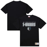 Mitchell & Ness - Minnesota Timberwolves Hardwood Classics Throw It Back Premium T-Shirt - Black