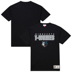 Mitchell & Ness - Minnesota Timberwolves Hardwood Classics Throw It Back Premium T-Shirt - Black