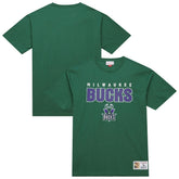 Mitchell & Ness - Milwaukee Bucks Hardwood Classics Throw It Back Premium T-Shirt - Green