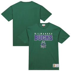Mitchell & Ness - Milwaukee Bucks Hardwood Classics Throw It Back Premium T-Shirt - Green