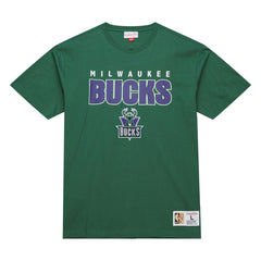 Mitchell & Ness - Milwaukee Bucks Hardwood Classics Throw It Back Premium T-Shirt - Green