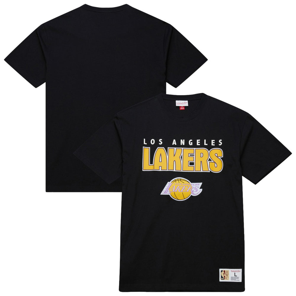 Mitchell & Ness - Los Angeles Lakers Hardwood Classics Throw It Back Premium T-Shirt - Black
