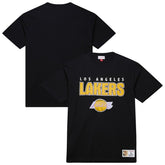 Mitchell & Ness - Los Angeles Lakers Hardwood Classics Throw It Back Premium T-Shirt - Black
