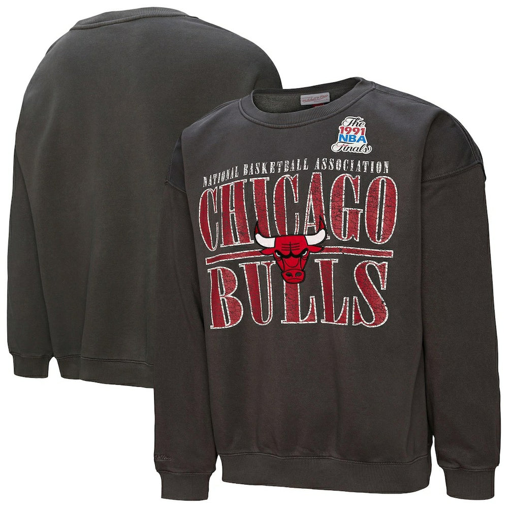 Mitchell & Ness - Chicago Bulls NBA Downtown Collection Fleece Sweatshirt - Black