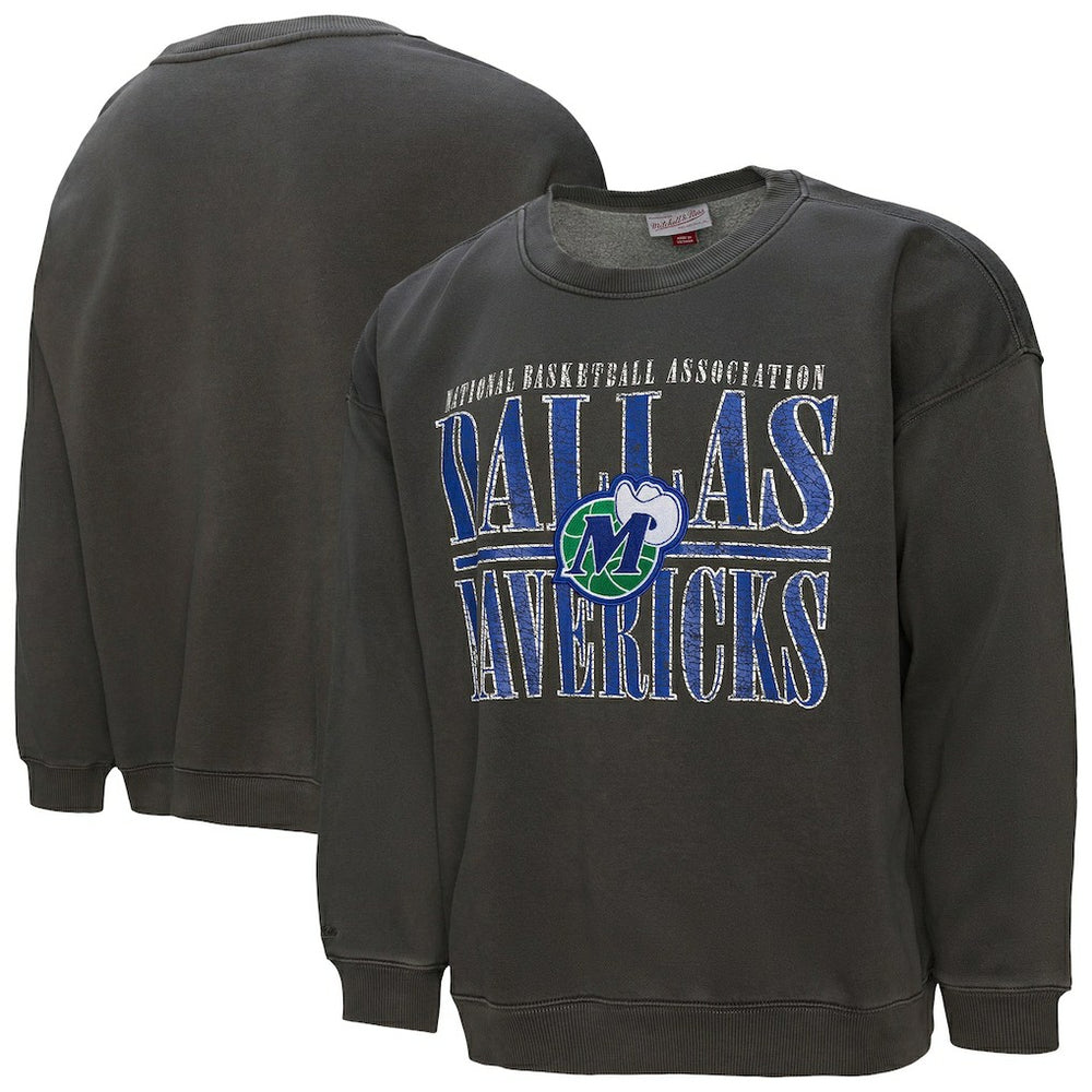 Mitchell & Ness - Dallas Mavericks NBA Downtown Collection Fleece Sweatshirt - Black