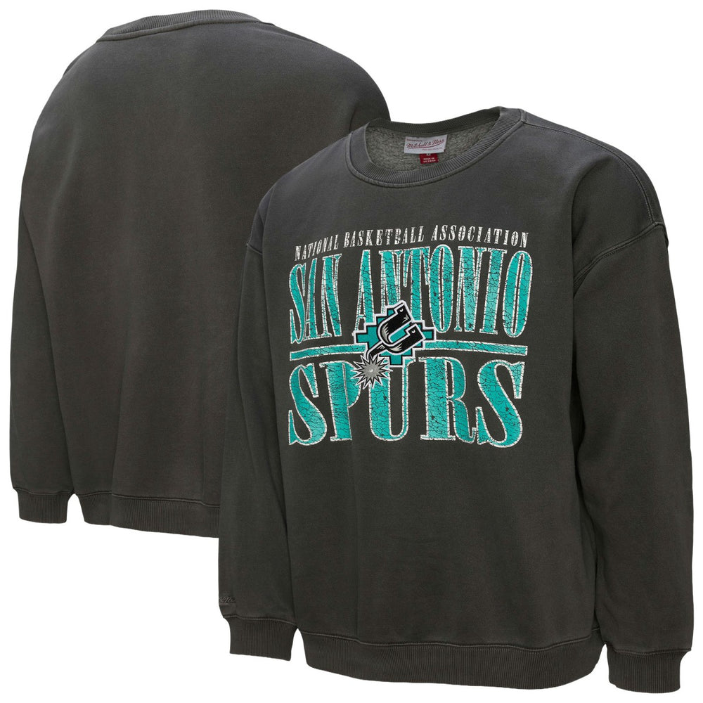 Mitchell & Ness - San Antonio Spurs NBA Downtown Collection Fleece Sweatshirt - Black