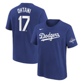 Shohei Ohtani Los Angeles Dodgers Nike Youth 2025 World Series Champions Name & Number T-Shirt discount