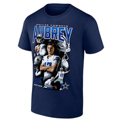 Brandon Aubrey Dallas Cowboys Collage T-Shirt Navy - Fanatics