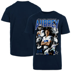 Brandon Aubrey Dallas Cowboys Youth Collage T-Shirt Navy - Fanatics