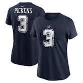 George Pickens Dallas Cowboys Women's Player Name & Number T-Shirt Navy - Nike