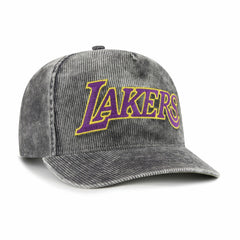 47 brand - Los Angeles Lakers '47 Reclaim Snow Wash Corduroy Adjustable Hitch Hat - Charcoal