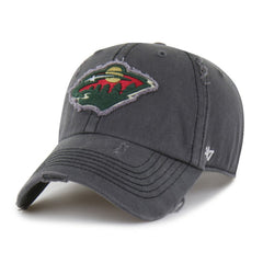 Minnesota Wild - '47 Weathered Clean Up Adjustable Hat Charcoal