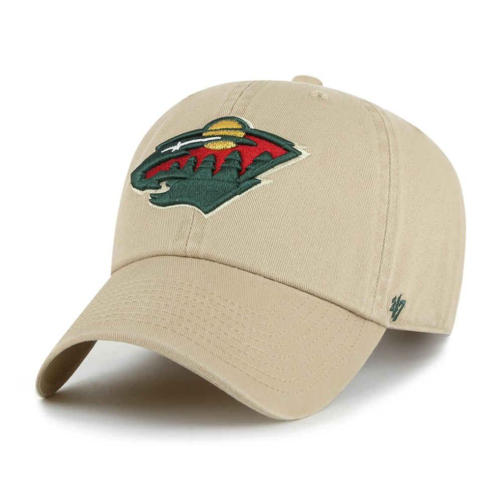 Minnesota Wild - '47 Logo Clean Up Adjustable Hat Khaki