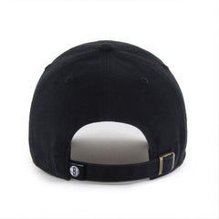 47 brand - Brooklyn Nets '47 Black on Black Clean Up Adjustable Hat