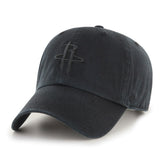 47 brand - Houston Rockets '47 Black on Black Clean Up Adjustable Hat