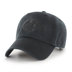 47 brand - Denver Nuggets '47 Black on Black Clean Up Adjustable Hat