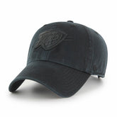 47 brand - Oklahoma City Thunder '47 Black on Black Clean Up Adjustable Hat