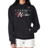 Minnesota Wild - G-III 4Her by Carl Banks Shadow Logo Fleece Pullover Hoodie Black