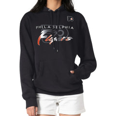 Philadelphia Flyers - G-III 4Her by Carl Banks Shadow Logo Fleece Pullover Hoodie Black