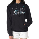 San Jose Sharks - G-III 4Her by Carl Banks Shadow Logo Fleece Pullover Hoodie Black