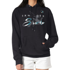 San Jose Sharks - G-III 4Her by Carl Banks Shadow Logo Fleece Pullover Hoodie Black