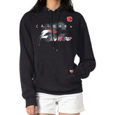 Calgary Flames - G-III 4Her by Carl Banks Shadow Logo Fleece Pullover Hoodie Black