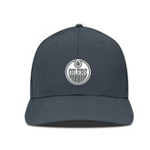 Edmonton Oilers - Levelwear Rise Slate & Snow Structured Flex Hat Charcoal