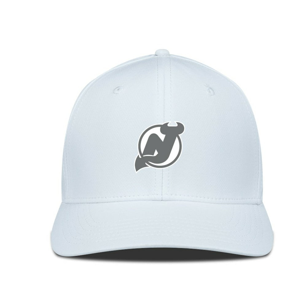 New Jersey Devils - Levelwear Rise Slate & Snow Structured Flex Hat White