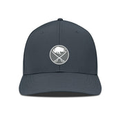 Buffalo Sabres - Levelwear Rise Slate & Snow Structured Flex Hat Charcoal